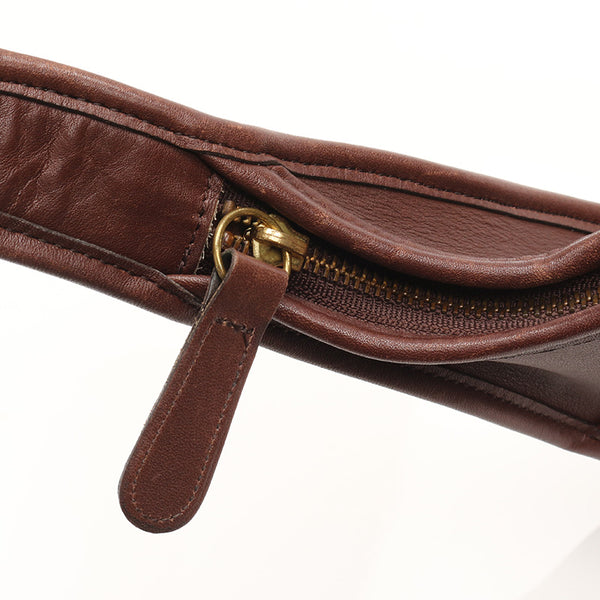 コーチ DOP-9033 ブラウン レザー ショルダーバッグ レディース COACH 【中古】