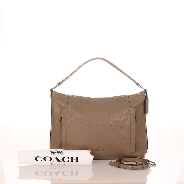 コーチ 24770 ベージュ レザー ハンドバッグ ショルダーバッグ 2WAY レディース COACH 【中古】