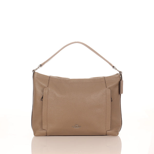 コーチ 24770 ベージュ レザー ハンドバッグ ショルダーバッグ 2WAY レディース COACH 【中古】