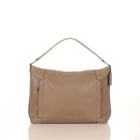 コーチ 24770 ベージュ レザー ハンドバッグ ショルダーバッグ 2WAY レディース COACH 【中古】