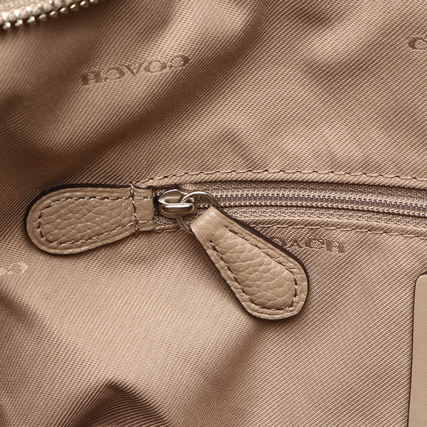 コーチ 24770 ベージュ レザー ハンドバッグ ショルダーバッグ 2WAY レディース COACH 【中古】