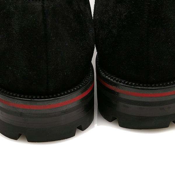 クリスチャンルブタン Rossini Flat ブラック スウェード スリッポン メンズ Christian Louboutin 【中古】