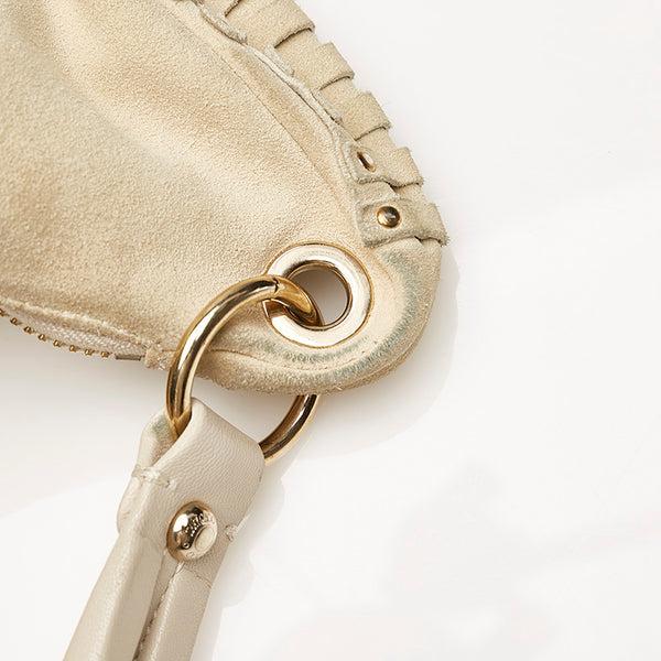 ジミーチュウ ショルダーバッグ アイボリー スウェード レディース JIMMY CHOO 【中古】