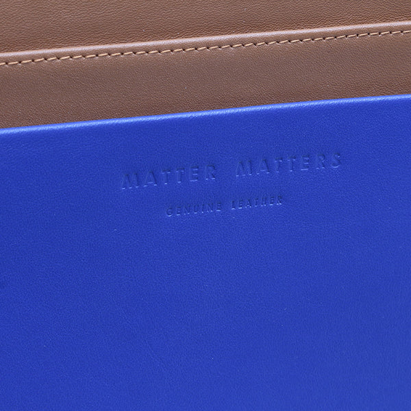 MATTER MATTERS ブラウン イエロー ブルー レザー 斜め掛け ショルダーバッグ レディース 【中古】