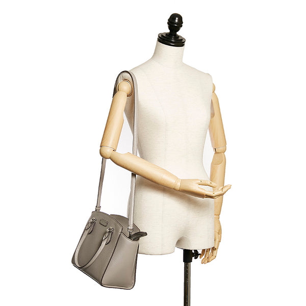 ケイトスペード グレー レザー ハンドバッグ ショルダーバッグ 2way レディース Kate Spade 【中古】
