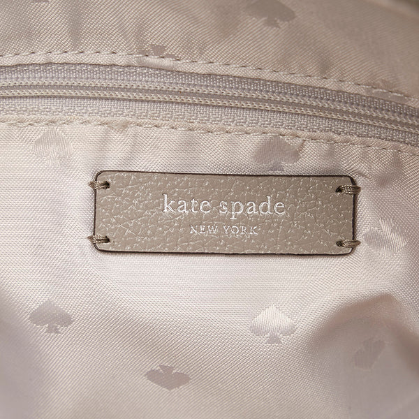 ケイトスペード グレー レザー ハンドバッグ ショルダーバッグ 2way レディース Kate Spade 【中古】