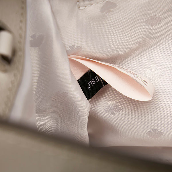 ケイトスペード グレー レザー ハンドバッグ ショルダーバッグ 2way レディース Kate Spade 【中古】