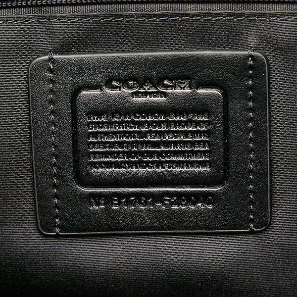 コーチ F29040 ブラック PVC リュック バックパック レディース COACH 【中古】