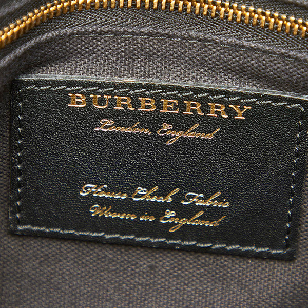 バーバリー ホワイト レザー ショルダーバッグ レディース BURBERRY 中古