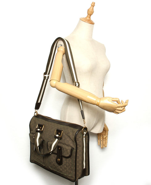 ルイ ヴィトン モノグラム サックマリーケイト M42342 カーキ キャンバス レザー ショルダーバッグ LOUIS VUITTON レディース 中古