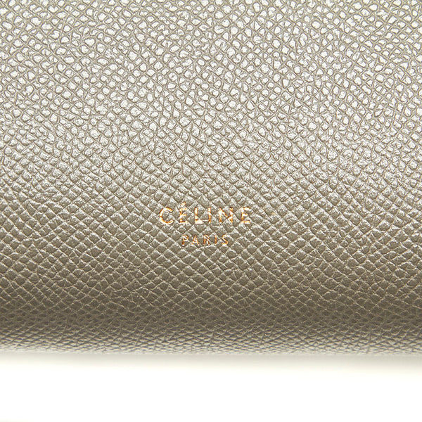 セリーヌ ベルトバッグ グレー レザー ハンドバッグ ショルダーバッグ 2WAY レディース CELINE 中古
