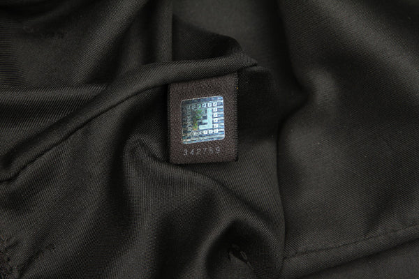 フェンディ 虎柄 8BH115 ブラック キャンバス レザー トートバッグ レディース FENDI 中古