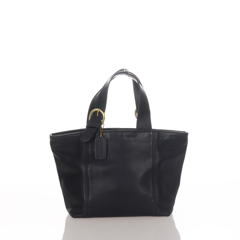 コーチ 4133 ブラック レザー ハンドバッグ レディース COACH 【中古】