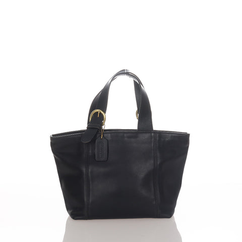 コーチ 4133 ブラック レザー ハンドバッグ レディース COACH 【中古】