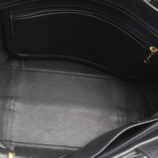 コーチ 4133 ブラック レザー ハンドバッグ レディース COACH 【中古】