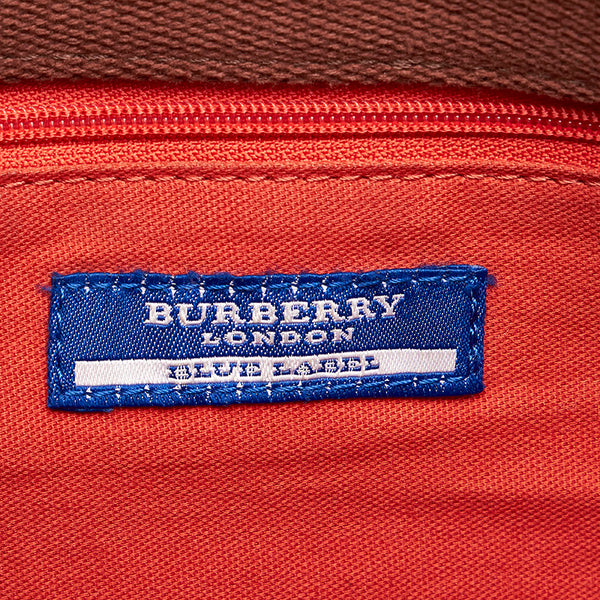 バーバリー ブラウン キャンバス トートバッグ レディース BURBERRY 【中古】