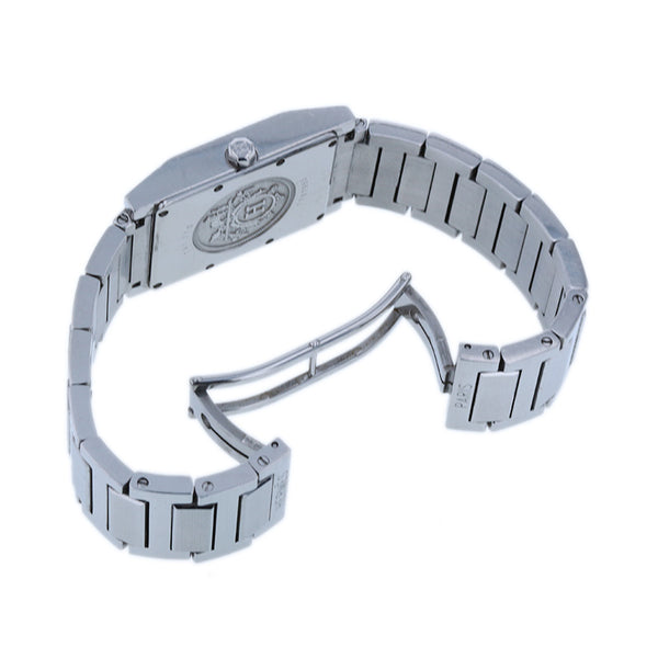 エルメス タンデム TA1.710 ブラック シルバー ステンレススチール 腕時計 メンズ HERMES クオーツ ブラック文字盤 【中古】