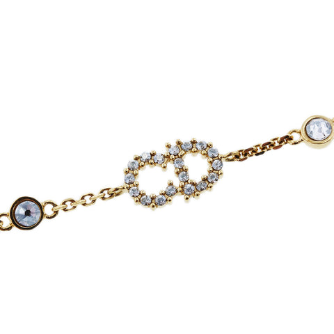 クリスチャンディオール ゴールド メッキ クレール ディー リュヌ ブレスレット レディース Christian Dior 【中古】