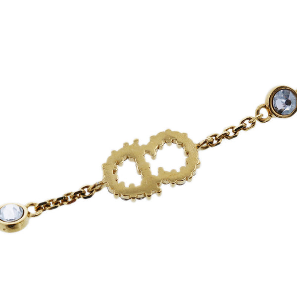 クリスチャンディオール ゴールド メッキ クレール ディー リュヌ ブレスレット レディース Christian Dior 【中古】