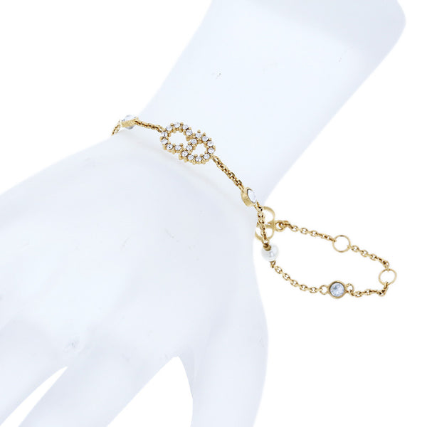 クリスチャンディオール ゴールド メッキ クレール ディー リュヌ ブレスレット レディース Christian Dior 【中古】