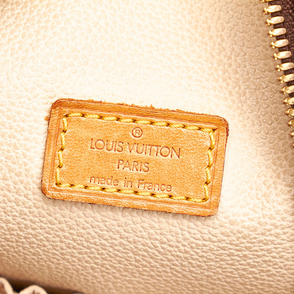 ルイ ヴィトン モノグラム スポンティーニ M47500 ブラウン PVC レザー ハンドバッグ レディース LOUIS VUITTON 【中古】