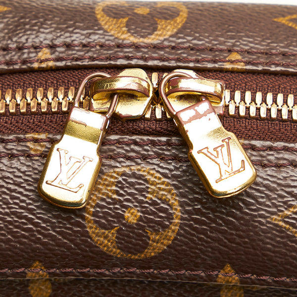 ルイ ヴィトン モノグラム スポンティーニ M47500 ブラウン PVC レザー ハンドバッグ レディース LOUIS VUITTON 【中古】