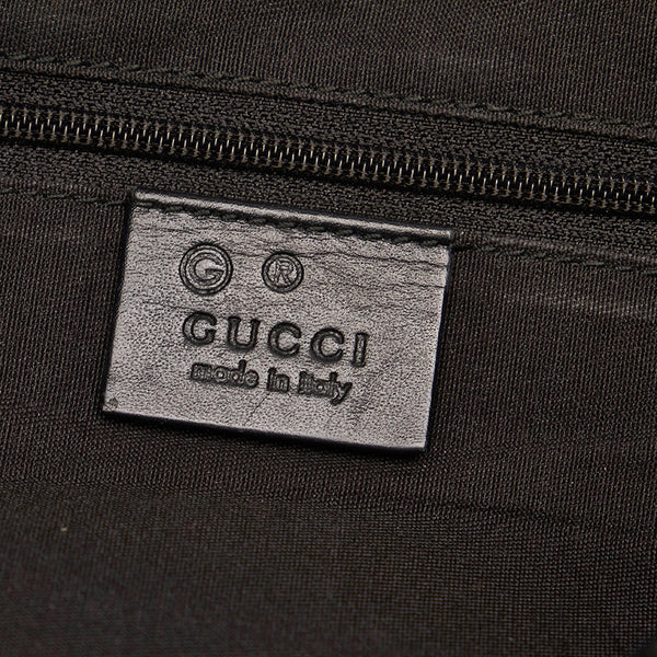 グッチ GGクリスタル 257297 グレー ネイビー PVC レザー ワンショルダーバッグ レディース GUCCI 【中古】