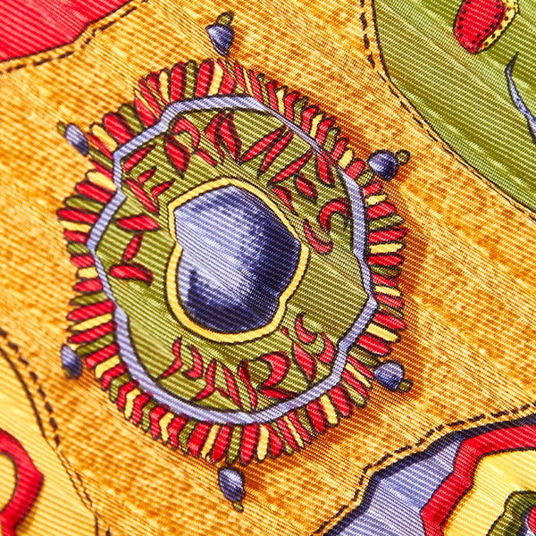 エルメス レッド シルク スカーフ レディース HERMES 中古