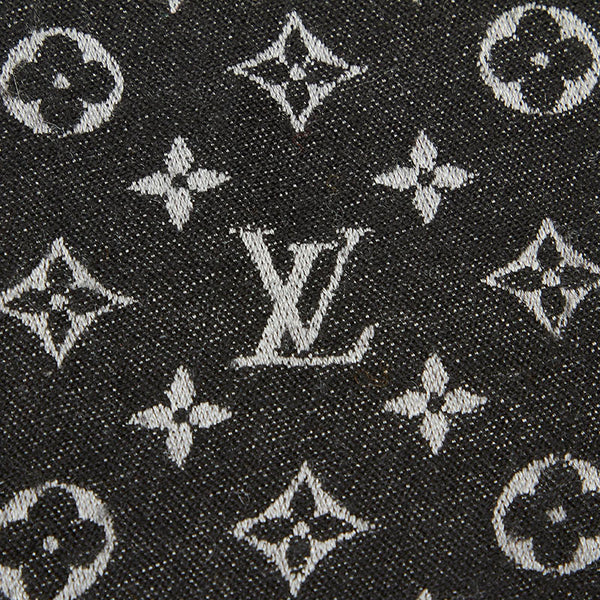 ルイ ヴィトン モノグラム エトール M71226 ブラック ウール ストール レディース LOUIS VUITTON 中古