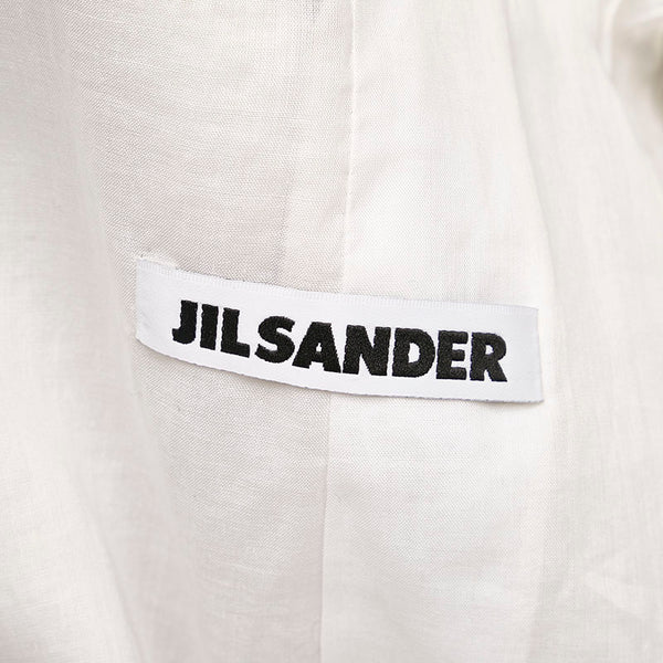 ジルサンダー ミディアム トレンチコート その他アウター ホワイト レザー レディース JIL SANDER 【中古】