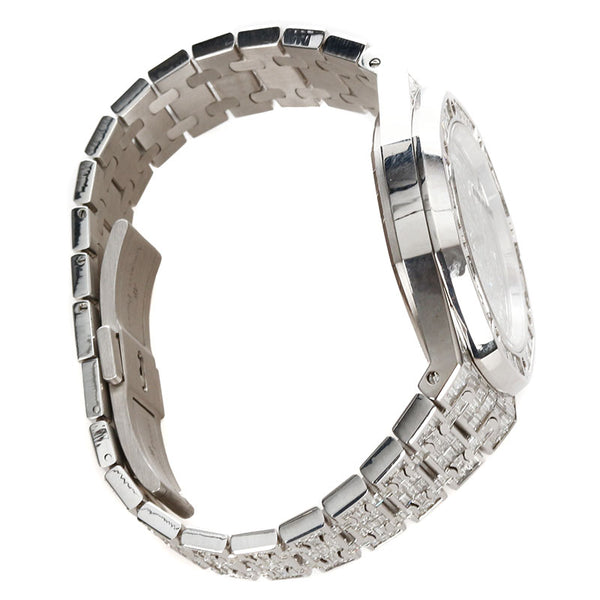 オーデマ ピゲ ロイヤルオークオフショア 15130BC.ZZ.8042BC.01 ホワイトゴールド ダイヤモンド 腕時計 メンズ AUDEMARS PIGUET 自動巻き 全面ダイヤ文字盤 【中古】