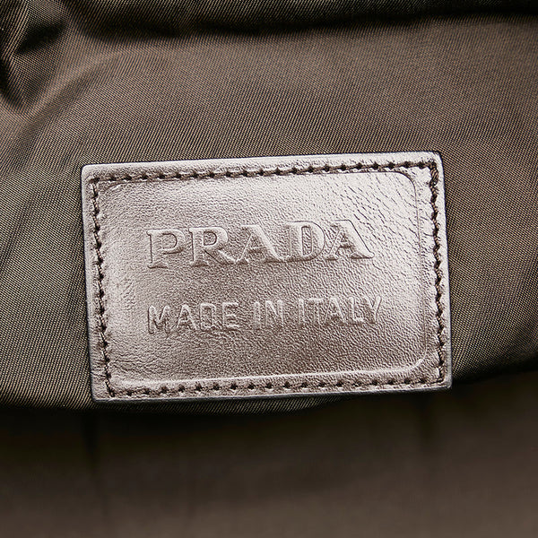 プラダ ブラック ナイロン ボストンバッグ メンズ PRADA 【中古】