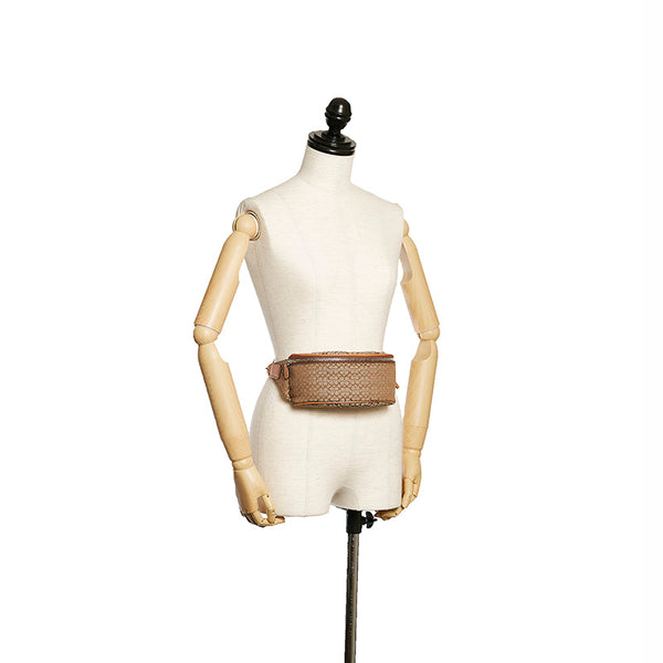 コーチ F05093 ベージュ キャンバス レザー ウエストバッグ レディース COACH 【中古】