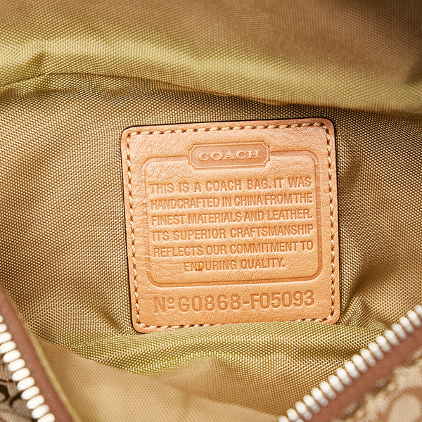 コーチ F05093 ベージュ キャンバス レザー ウエストバッグ レディース COACH 【中古】