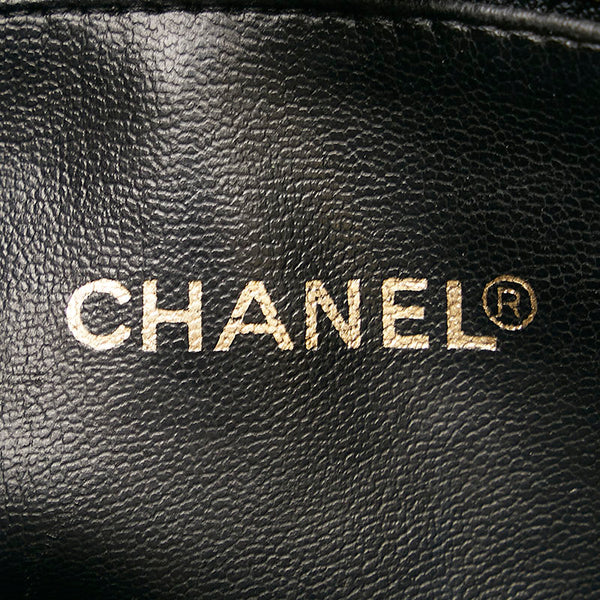 シャネル ココマーク トートバッグ ショルダーバッグ ブラック キャビアスキン レディース CHANEL 【中古】