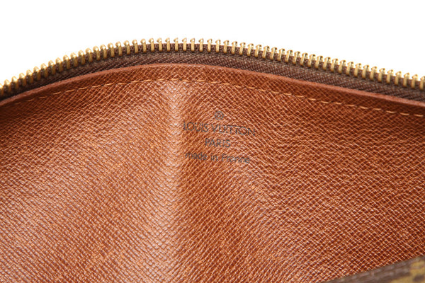 ルイ ヴィトン モノグラム パピヨン30 M51365 ブラウン 茶 PVC レザー ハンドバッグ LOUIS VUITTON レディース 中古