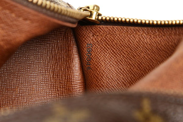 ルイ ヴィトン モノグラム パピヨン30 M51365 ブラウン 茶 PVC レザー ハンドバッグ LOUIS VUITTON レディース 中古