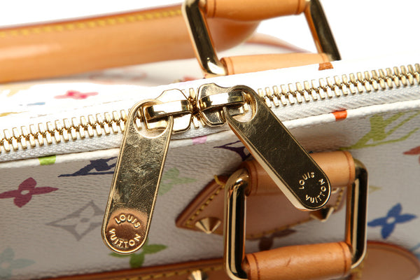 ルイ ヴィトン マルチカラー アルマ M92647 ホワイト PVC レザー ハンドバッグ レディース LOUIS VUITTON 中古