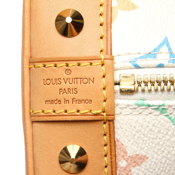ルイ ヴィトン マルチカラー アルマ M92647 ホワイト PVC レザー ハンドバッグ レディース LOUIS VUITTON 中古
