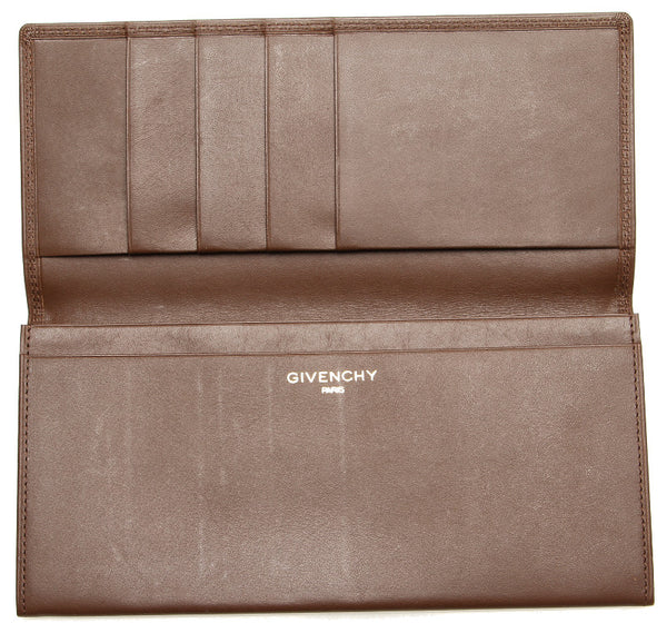 ジバンシー 札入れ ブラウン レザー 長財布 メンズ Givenchy 中古