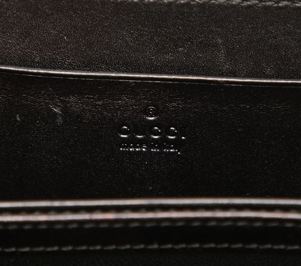 グッチ ブラック 黒 レザー コインケース レディース GUCCI 中古