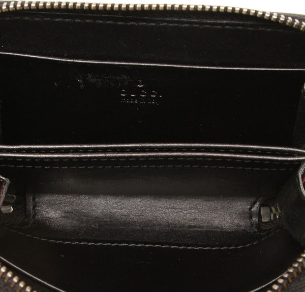 グッチ ブラック 黒 レザー コインケース レディース GUCCI 中古
