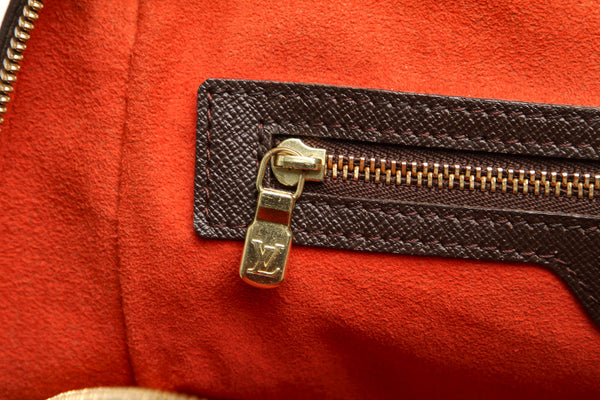 ルイ ヴィトン ダミエ ブレラ N51150 ブラウン 茶 レザー トートバッグ LOUIS VUITTON レディース 中古