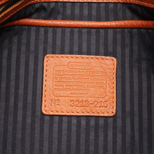 コーチ メッセンジャーバッグ 3213－215 ライトブラウン レザー 斜め掛け ショルダーバッグ メンズ COACH 【中古】