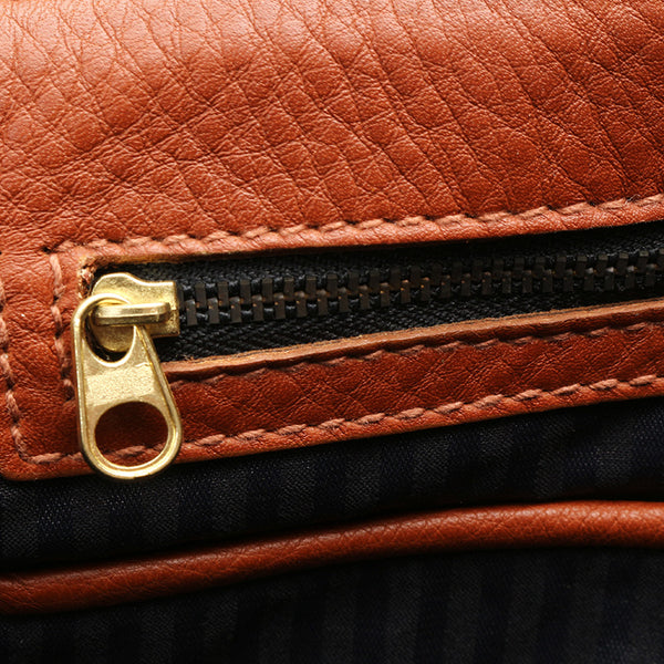 コーチ メッセンジャーバッグ 3213－215 ライトブラウン レザー 斜め掛け ショルダーバッグ メンズ COACH 【中古】