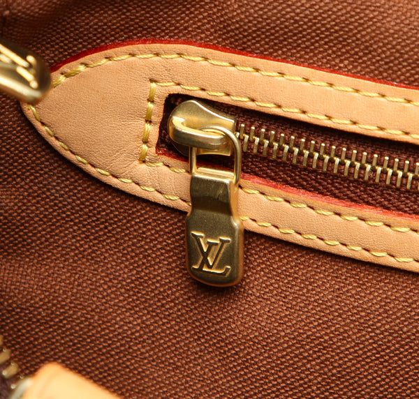 ルイ ヴィトン モノグラム スピーディ30 M41108 ブラウン 茶 PVC レザー ハンドバッグ LOUIS VUITTON レディース 中古
