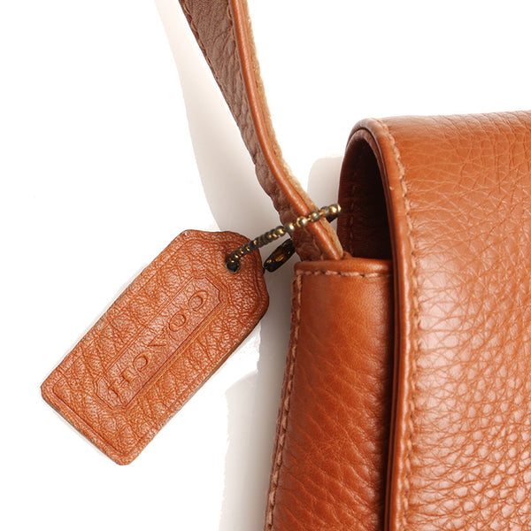 コーチ メッセンジャーバッグ 3213－215 ライトブラウン レザー 斜め掛け ショルダーバッグ メンズ COACH 【中古】