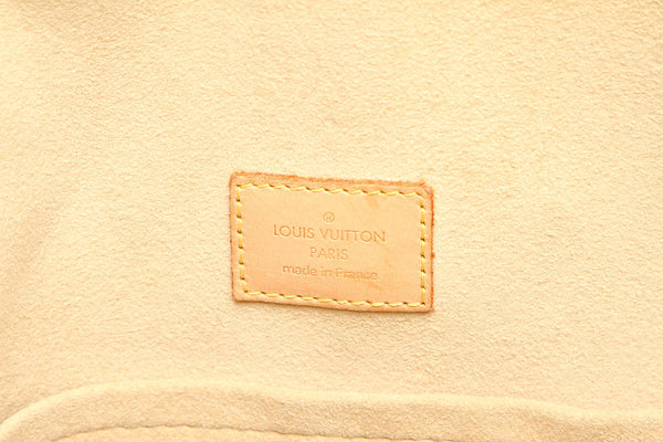 ルイ ヴィトン モノグラム マンハッタンGM M40025 ブラウン PVC レザー ハンドバッグ レディース LOUIS VUITTON 中古