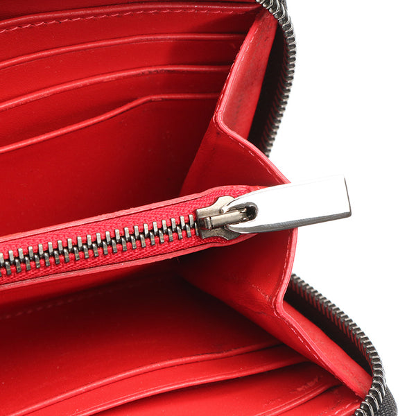 クリスチャンルブタン パネトーネ スパイク スタッズ 1166065 ブラック カーフ ラウンドファスナー 長財布 レディース Christian Louboutin 【中古】