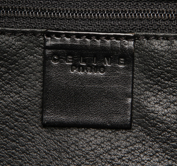 セリーヌ マカダム柄 ブラウン 茶 PVC レザー ボストンバッグ レディース CELINE 中古